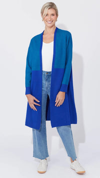 Cyprus Cardigan Blue/Oasis