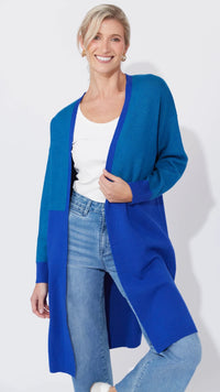 Cyprus Cardigan Blue/Oasis