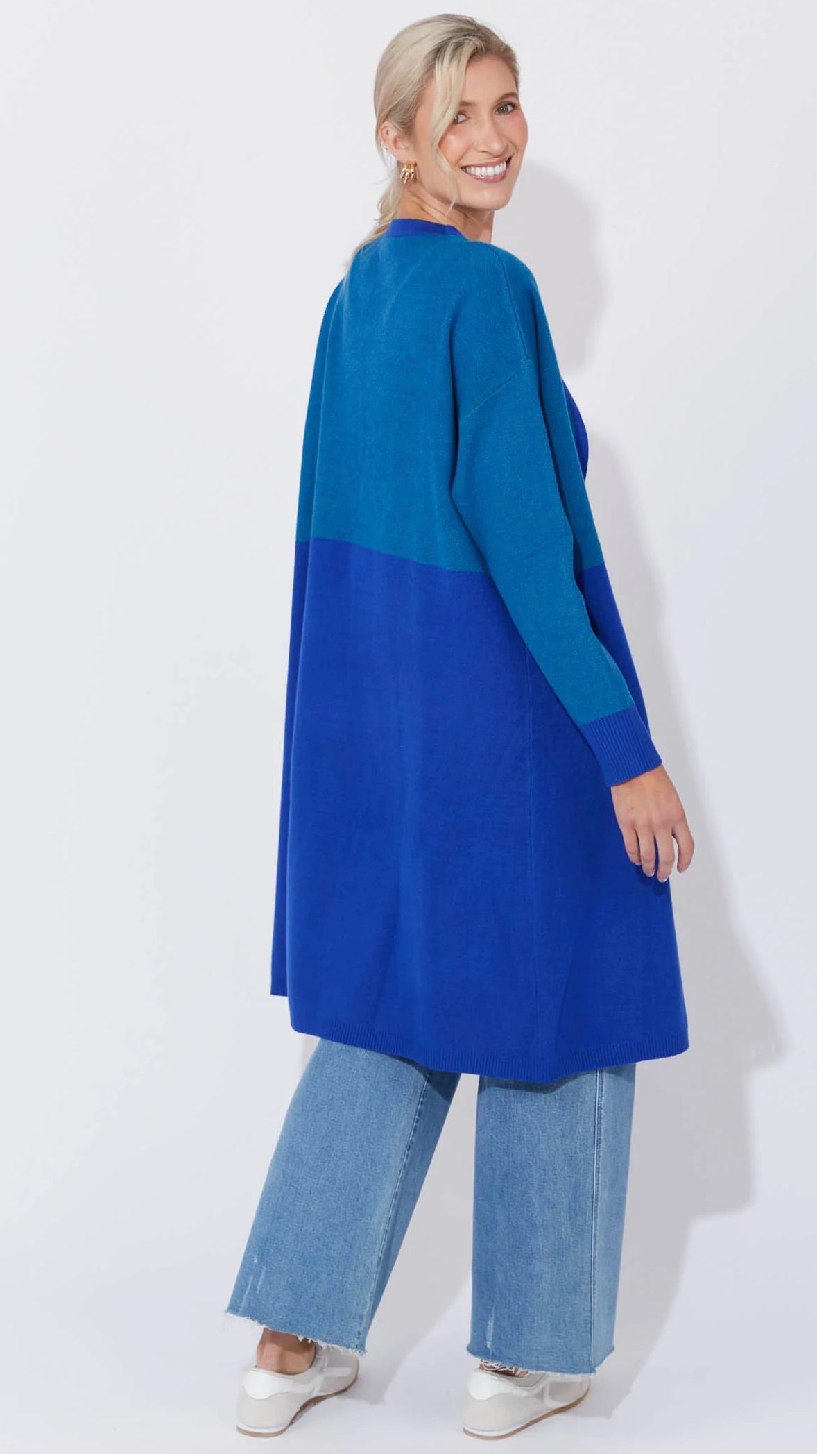 Cyprus Cardigan Blue/Oasis