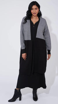 Cyprus Cardigan White/Kohl