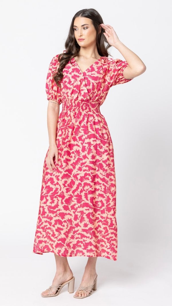 Skillfull SS Midi Dress Rosette Burst