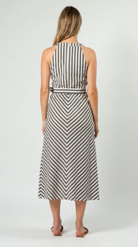 Rael Dress Licorice Stripe