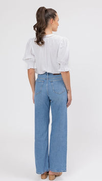 Addyson Top White Textured