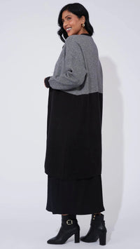 Cyprus Cardigan White/Kohl