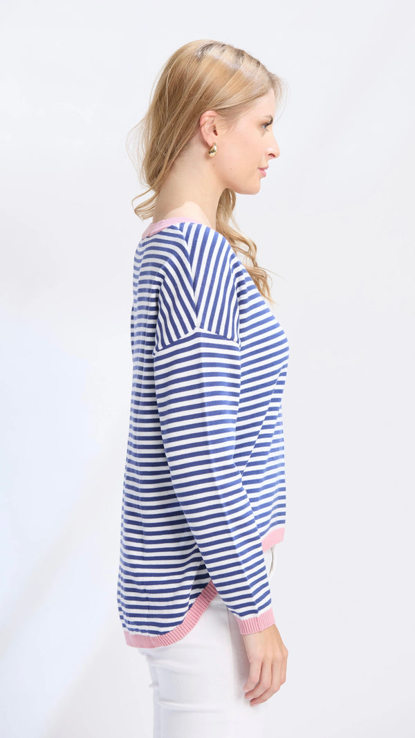 Street Jumper Denim Stripe