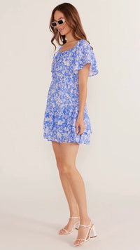 Waverly Flutter Sleeve Mini Dress