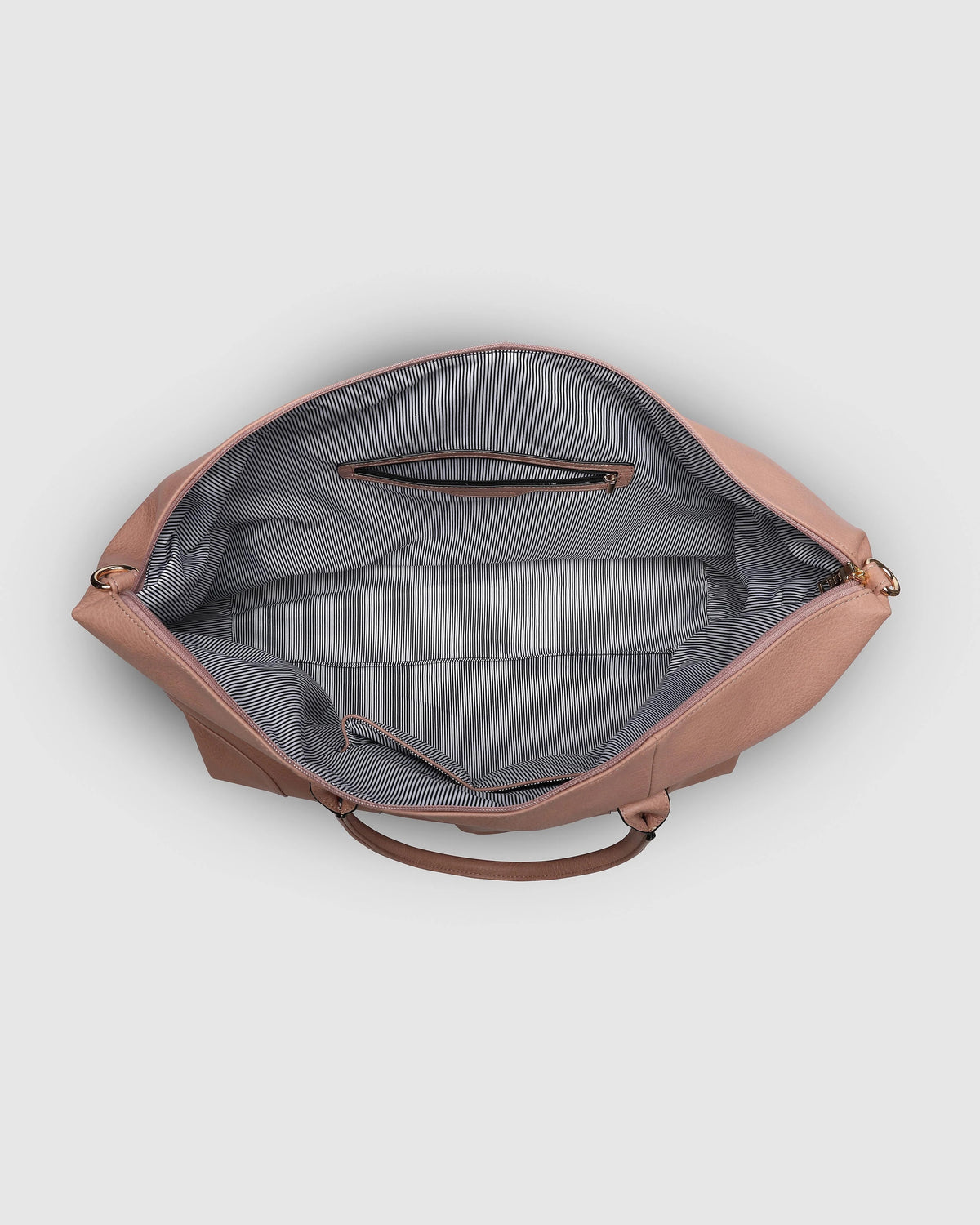 Alexis Stripe Weekender Travel Bag Blush Stripe