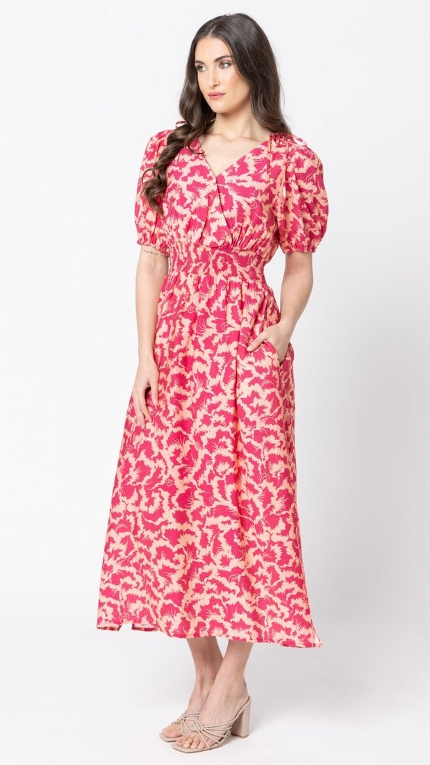 Skillfull SS Midi Dress Rosette Burst