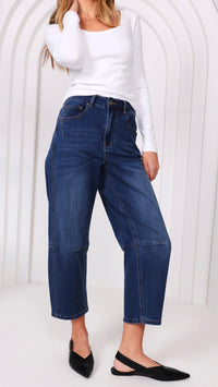Monaco Toni Barrel Jeans Blue (Restock Arriving August)