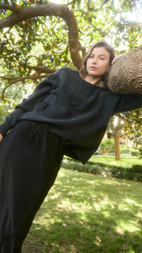 Miru Flower Jumper Ash