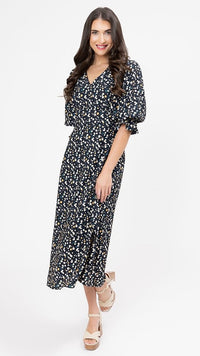 Madrid Dress Midnight Daisy