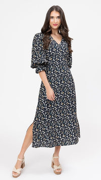 Madrid Dress Midnight Daisy