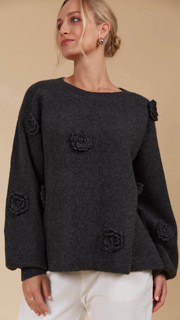 Miru Flower Jumper Ash