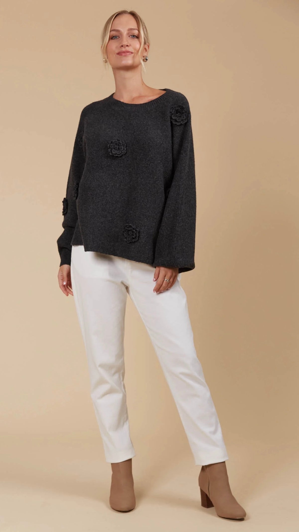 Miru Flower Jumper Ash