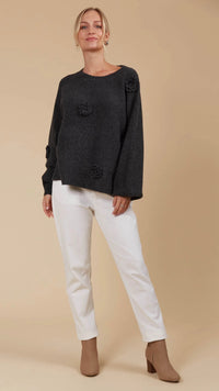 Miru Flower Jumper Ash