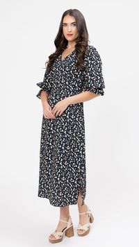 Madrid Dress Midnight Daisy