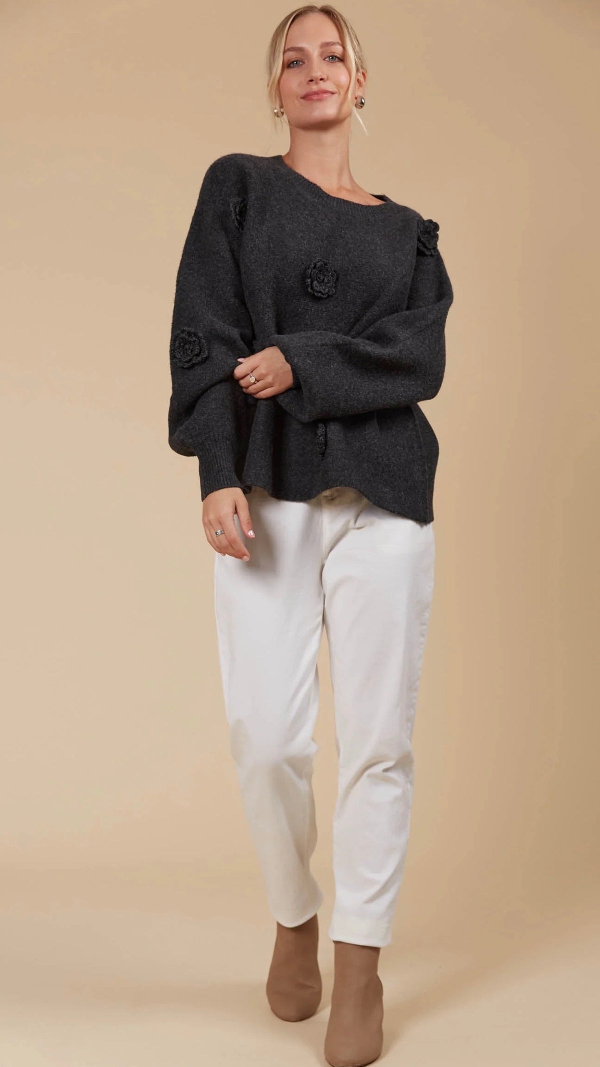 Miru Flower Jumper Ash