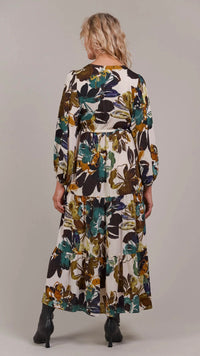 Elsie Maxi Dress Botanical Tusk