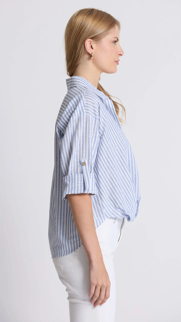 On Repeat Blouse Sea Stripe