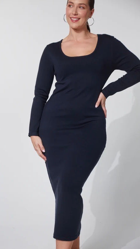 Nikolai Knit Dress Midnight