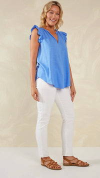 Florence Frill Tank Coast