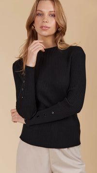 Juno Knit Top Onyx