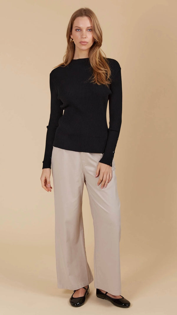 Juno Knit Top Onyx