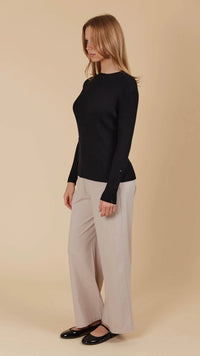 Juno Knit Top Onyx