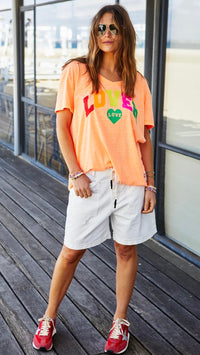 Lover Tee V Neck Orange