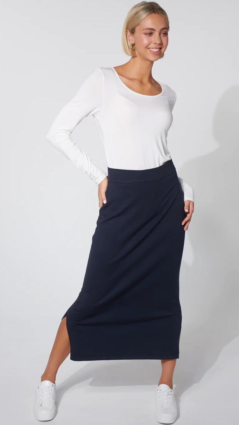 Nikolai Knit Skirt Midnight