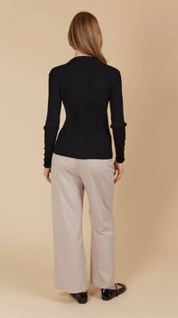 Juno Knit Top Onyx