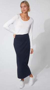 Nikolai Knit Skirt Midnight