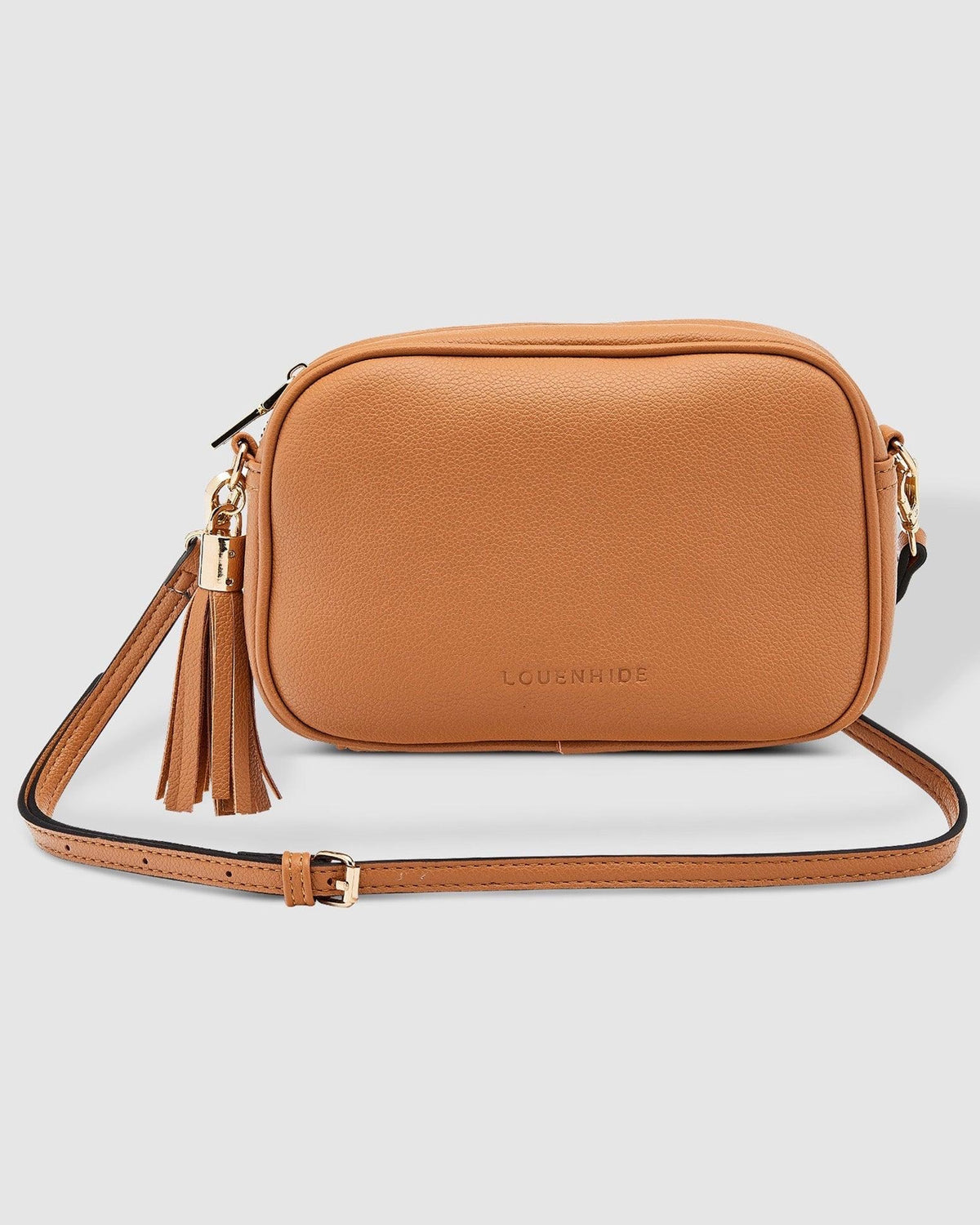 Jacinta Metallic Crossbody Bag Camel