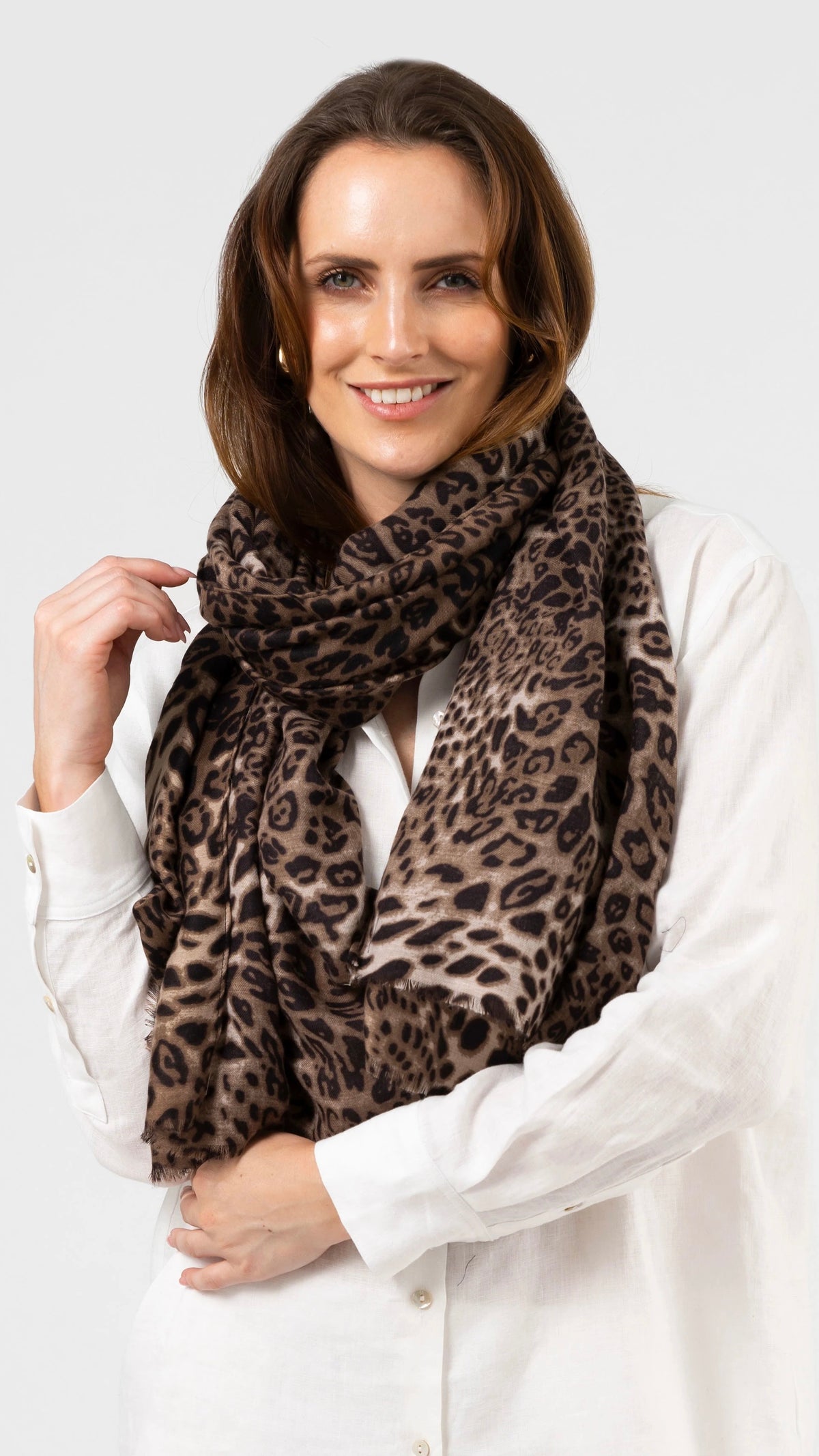 Scarf Chocolate Leopard