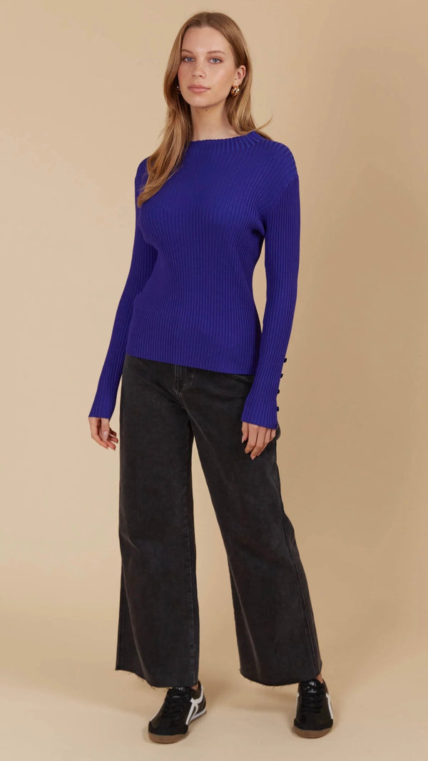 Juno Knit Top Violet