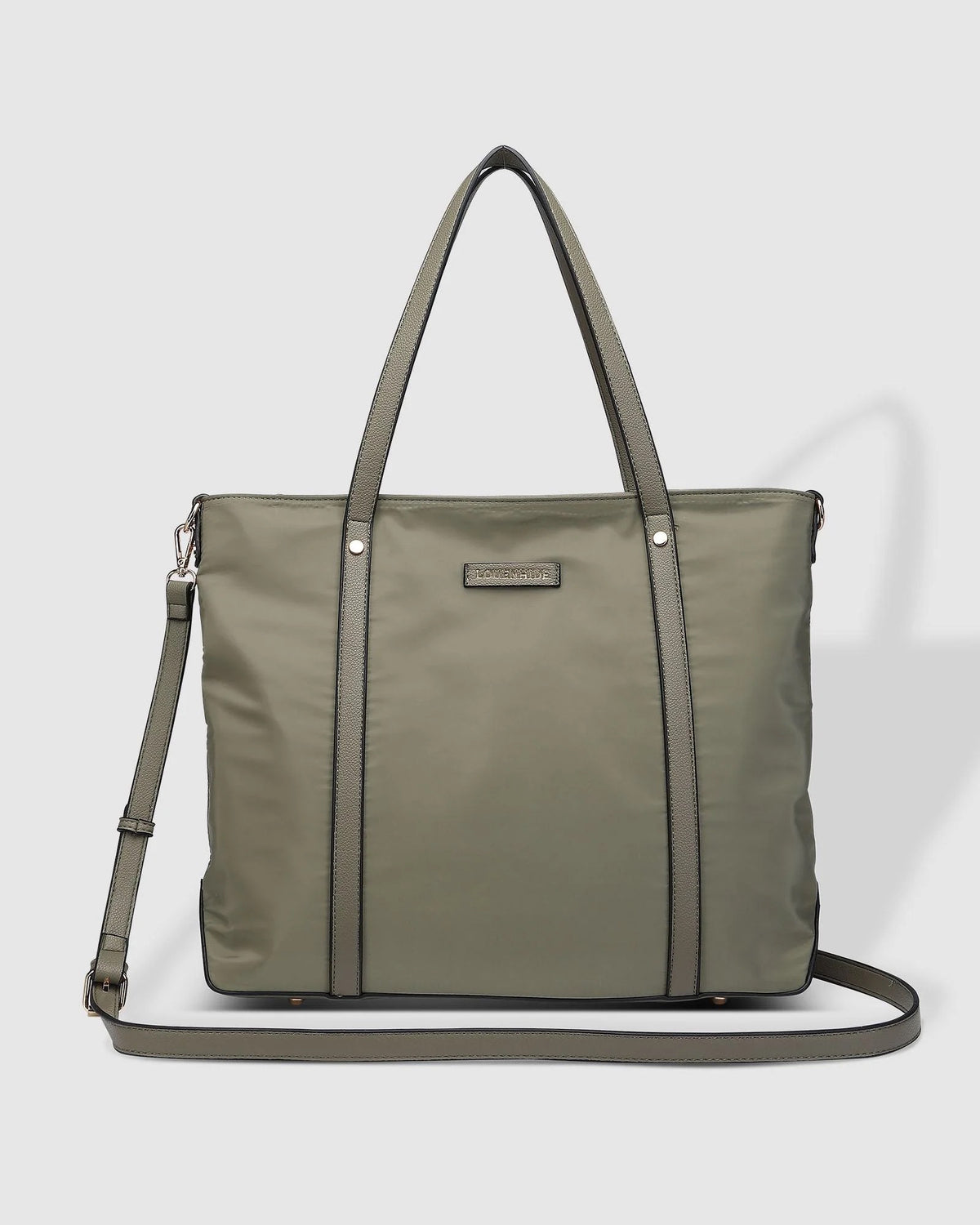 Nora Nylon Tote Bag Khaki