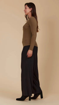 Naria Scoop Neck Top Toffee