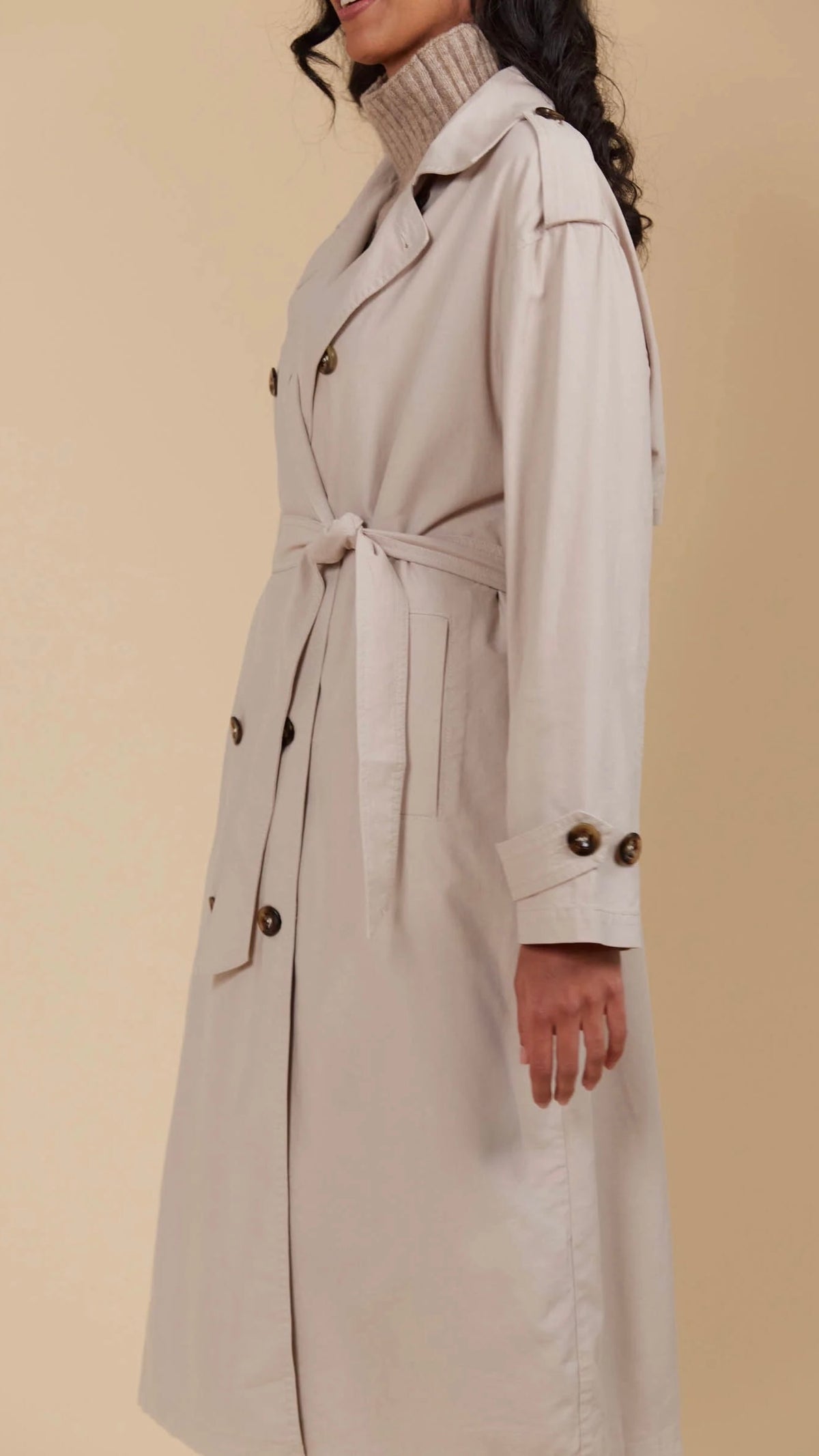Freya Trench Coat Canvas