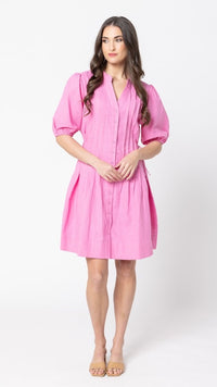 Indulgent Shirt Dress Bubblegum