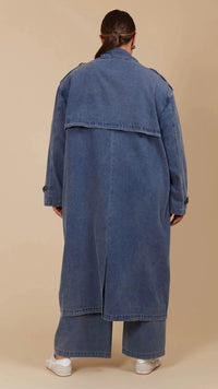 Freya Trench Coat Denim