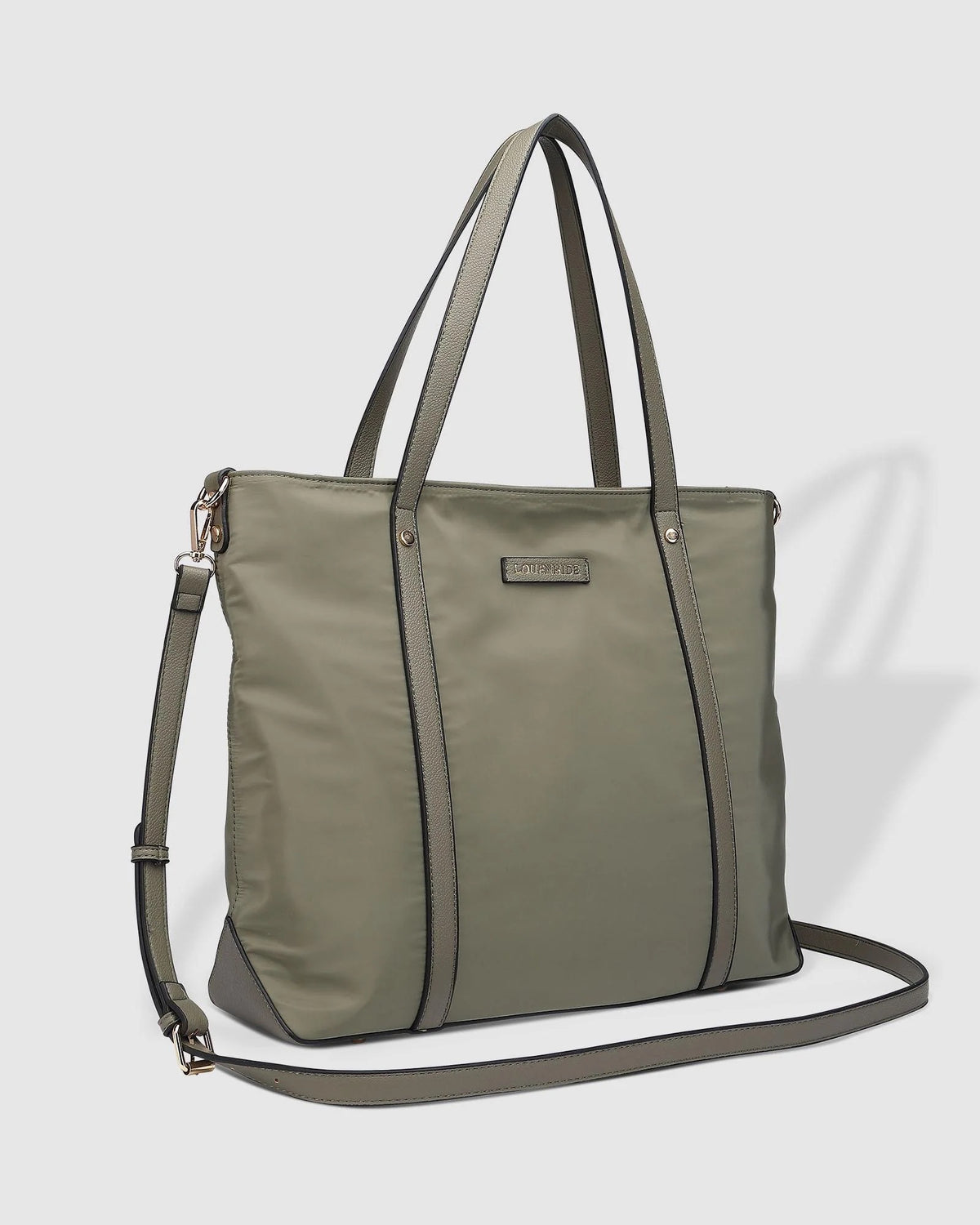 Nora Nylon Tote Bag Khaki