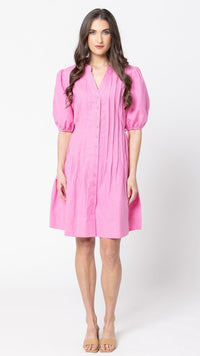 Indulgent Shirt Dress Bubblegum