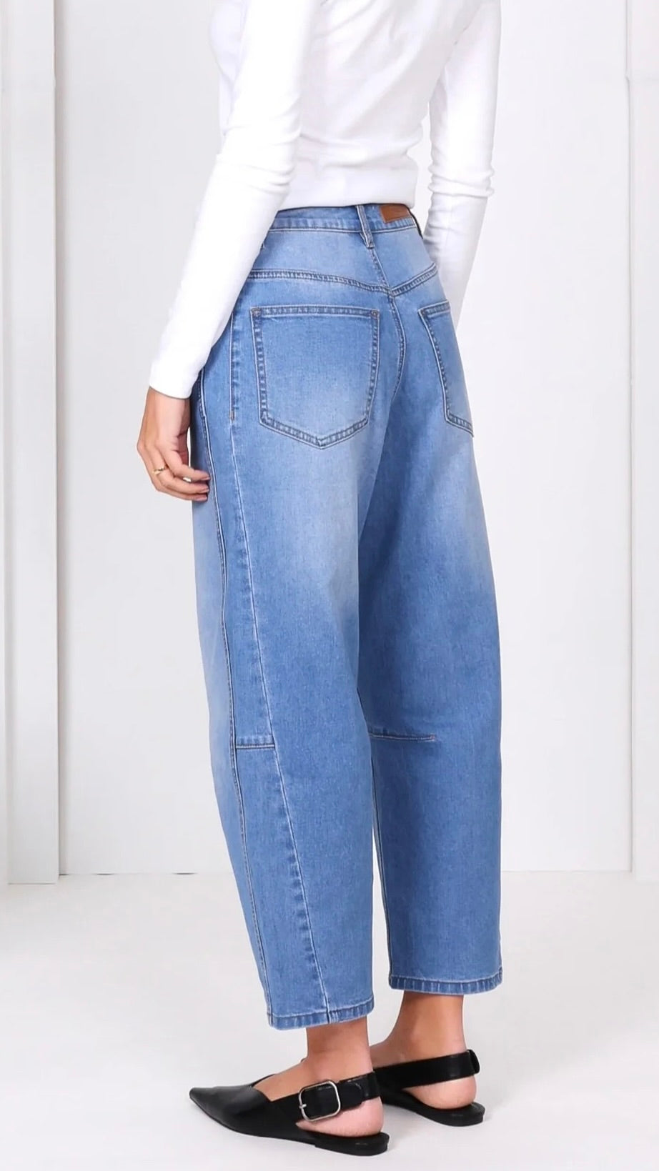 Monaco Toni Barrel Jeans Light Blue (Restock Arriving August)