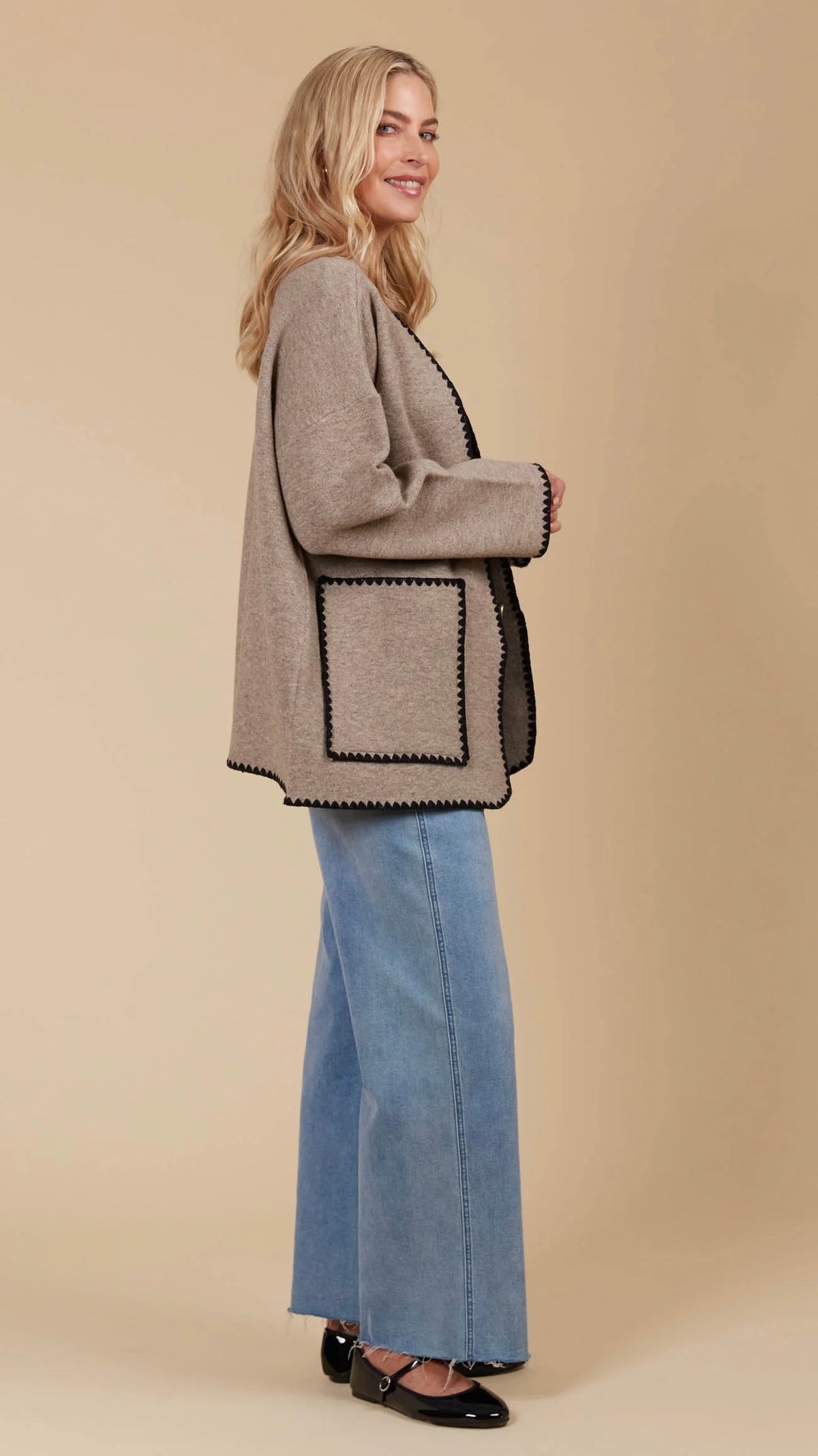 Athena Cardigan Taupe