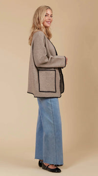 Athena Cardigan Taupe