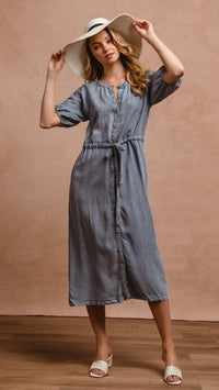 Austin Button Down Denim Dress