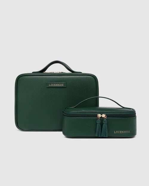 The Georgie Fifi Cosmetic Set Forest Green