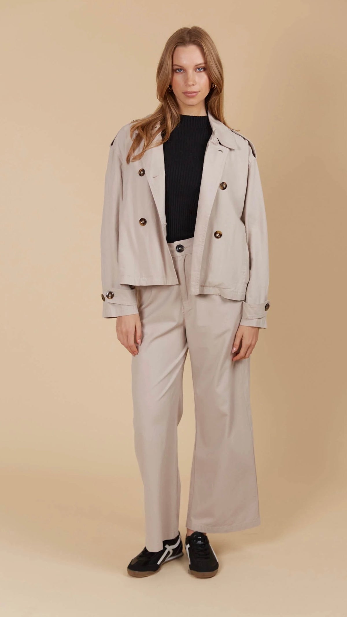 Freya Crop Trench Canvas