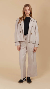 Freya Crop Trench Canvas
