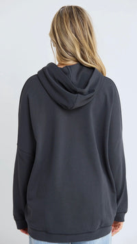 Newport Relaxed Hoodie Aged Black